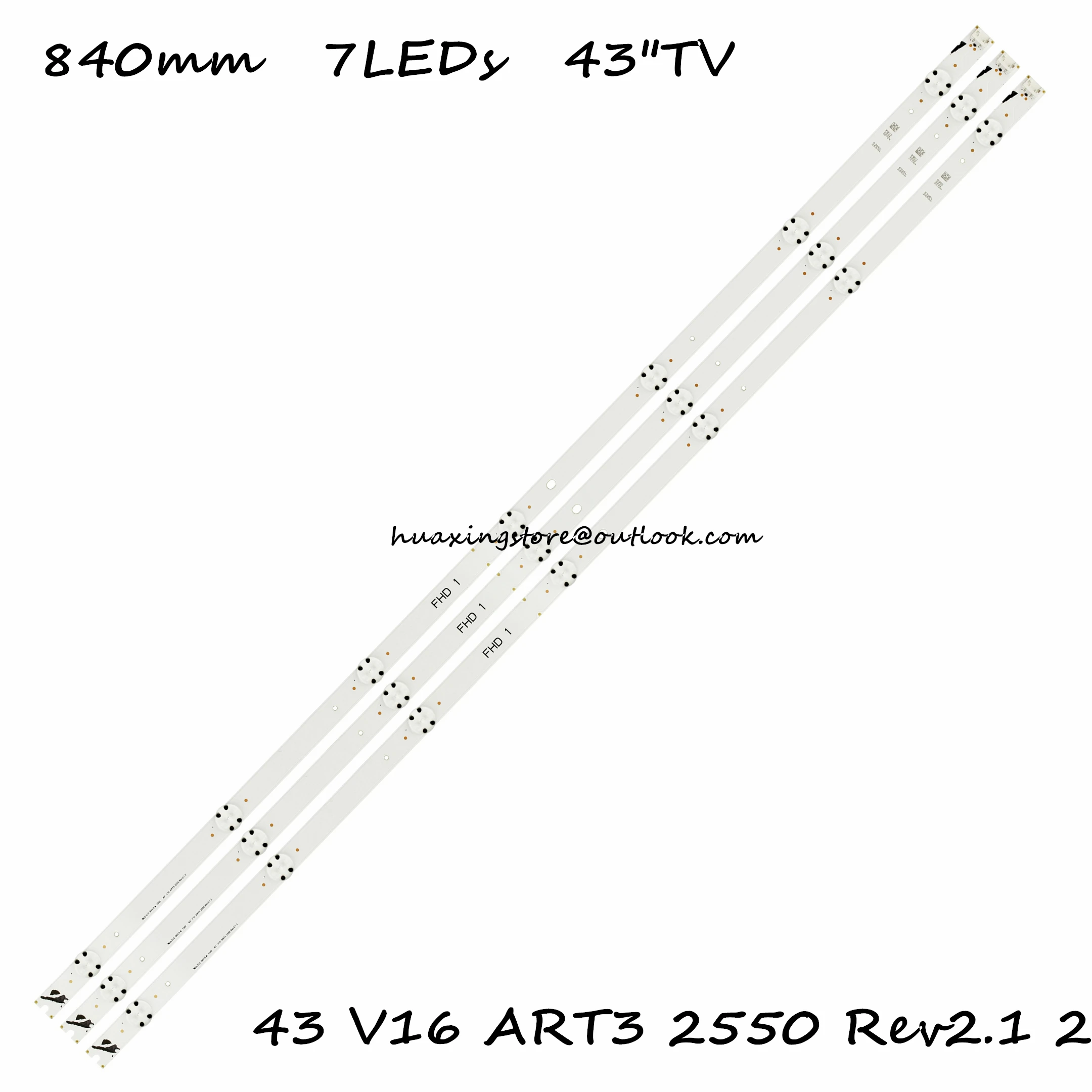 100% в одном 12 шт./набор = 4 Наборы светодиодный полоски для LG 43 ТВ 43LH590V 43LH510V 43LW340H CA