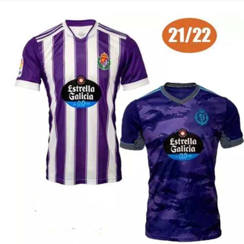 

21 22 Real Valladolid Home Away Jerseys Fede Sergi Sergi Guardiola Weissman scar Plano L. Olaza Marcos Andre Football Shirts