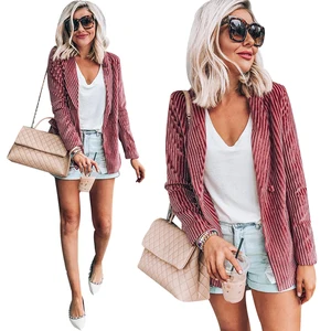 Sale Women Autumn Winter Corduroy Jacket Coat Red Striped Jackets Coat Office Ladies Work Wear Fashion Female Outerwear Coat Q30 Sale Women Autumn Winter Corduroy Jacket Coat Red Striped Jackets Coat Office Ladies Work Wear Fashion Female Outerwear Coat Q30