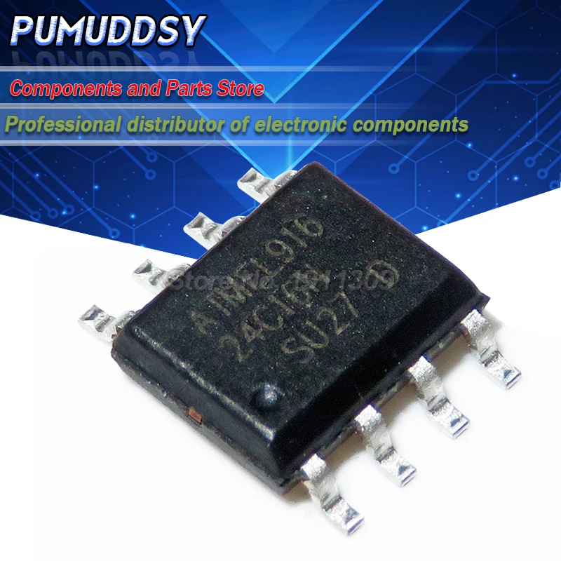 10 шт. AT24C16N 24C16N 24C16 AT24N16 SOP-8 EEPROM 16k 2-проводная шина | Электронные компоненты и