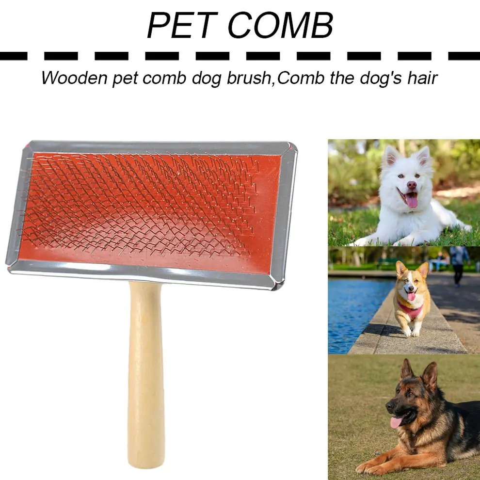 Оптовая продажа Расческа с деревянной ручкой маленькая и большая щетка