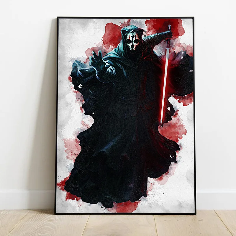 С принтами &quotMarvel&quot &quotМстители&quot &quotЗвездные войны&quot фильм рисунок на холсте