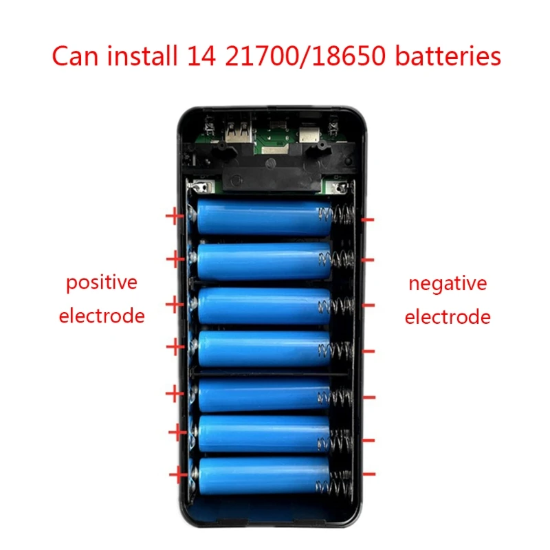 LXAA ЖК-дисплей 14x1865 0/18700/20700/21700 чехол для аккумулятора внешнего зарядное
