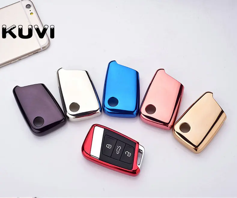 Защитный чехол для ключа дистанционного управления из ТПУ держатель Skoda Superb A7