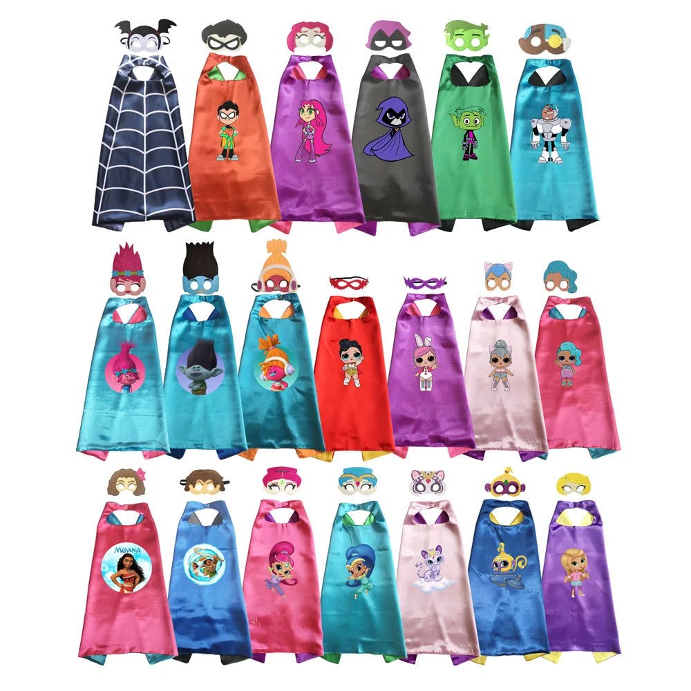 Костюм для девочек накидки с масками костюм вампира мальчиков и на Хэллоуин