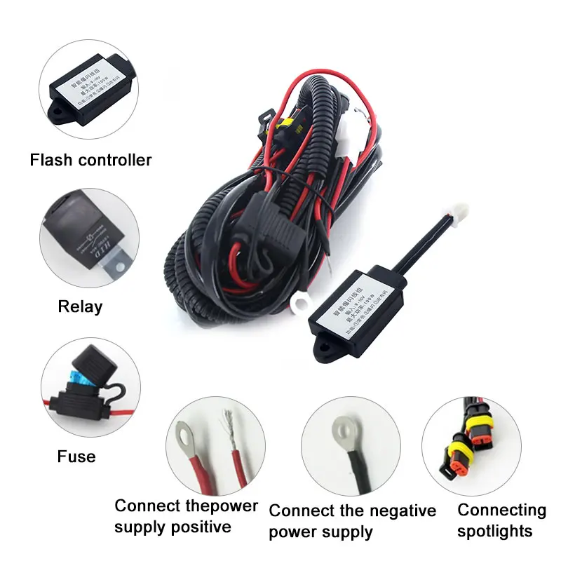 

2x New 3 Model Moto White Yellow 15600lm Led Motorcycle Headlight Fog Spot Headlamp Spotlight Waterproof Motorbike Bulb