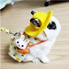 Милая жилетка и поводок в виде кролика, поводок для кролика, хорька, кролика, хомяка, платье, поводок для маленьких животных, одежда для прогулок, поводок для домашних животных