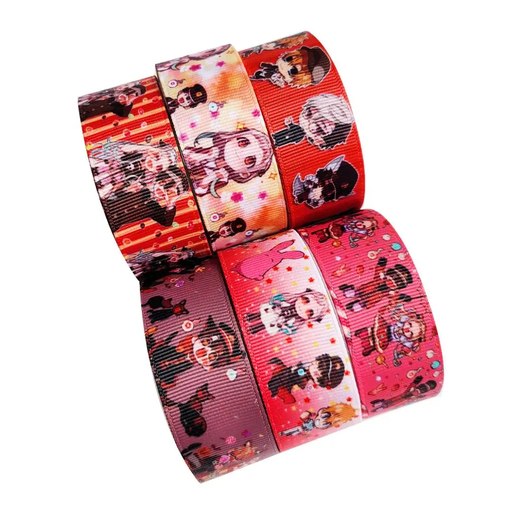 10 ярдов Корсажная/атласная лента из японского аниме кинетсу No Yaiba с бабочками