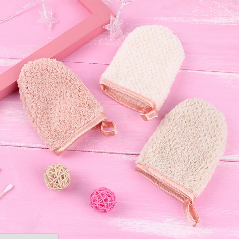 1pc/2pcs Magic Face Towel Makeup-Remover Cleansing Glove Reusable Fiber Women Facial Cloth Care Tool Random Color | Красота и