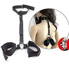 Сексуальные наручники ошейник для взрослых игры Фетиш флирт БДСМ секс бандаж веревка раб секс-игрушки для женщин пар геев эротические аксессуары