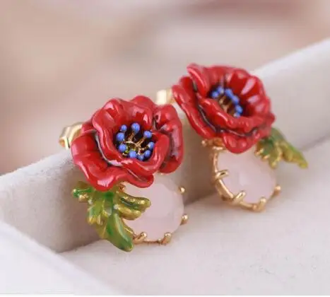 Earrings G CSxjd роскошное элегантное романтическое короткое ожерелье с ромашками модный подарок для женщины - Окраска металла: Earrings G