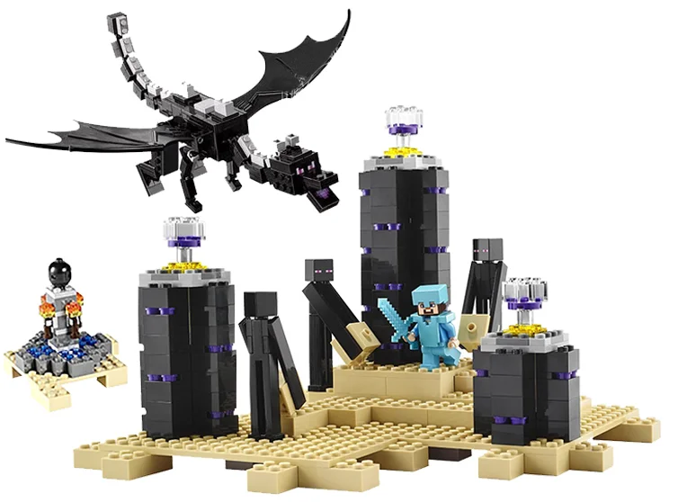 

632pcs Compatible 21117 myworld ender dragon diamond sword building block Toy kids toys