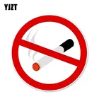 ПредупреПредупреждение ющий знак YJZT 12,5*12,5 см, запрещено курение, автомобильные наклейки, аксессуары C30-0275