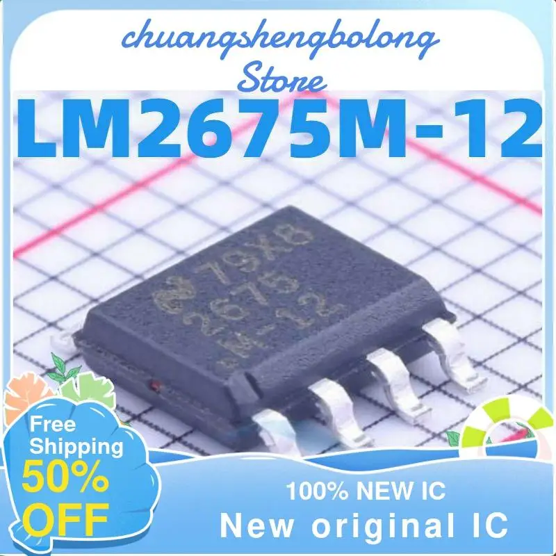 

10-200PCS LM2675 LM2675MX-12 LM2675M-12 SOP8 New original IC