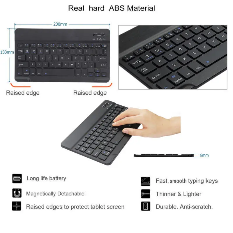 Bluetooth клавиатура чехол для ipad Air 1 2 9 7 2017 2018 Pro дюйма Магнитная крышка A1893 A1954 A1822