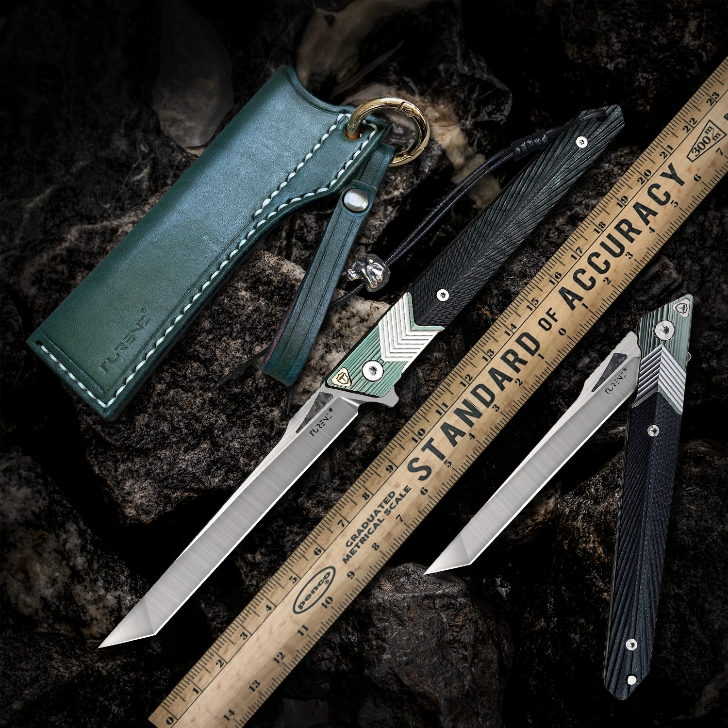 Складной карманный нож TURENZ EDC M390 с футляром для ремня японские ножи из титанового