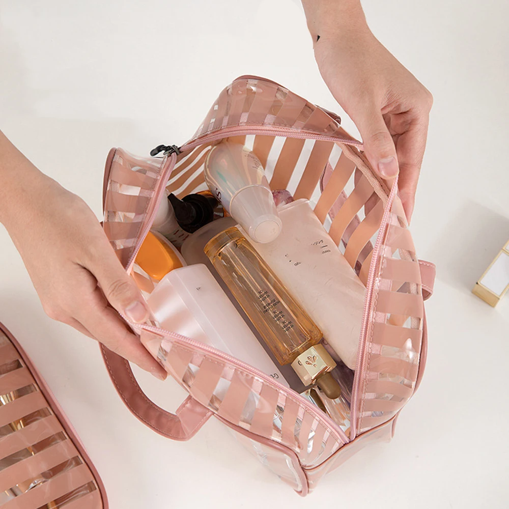 2 шт./компл. ПВХ сумка для плавания прозрачные сумки в полоску Прозрачные Пляжные