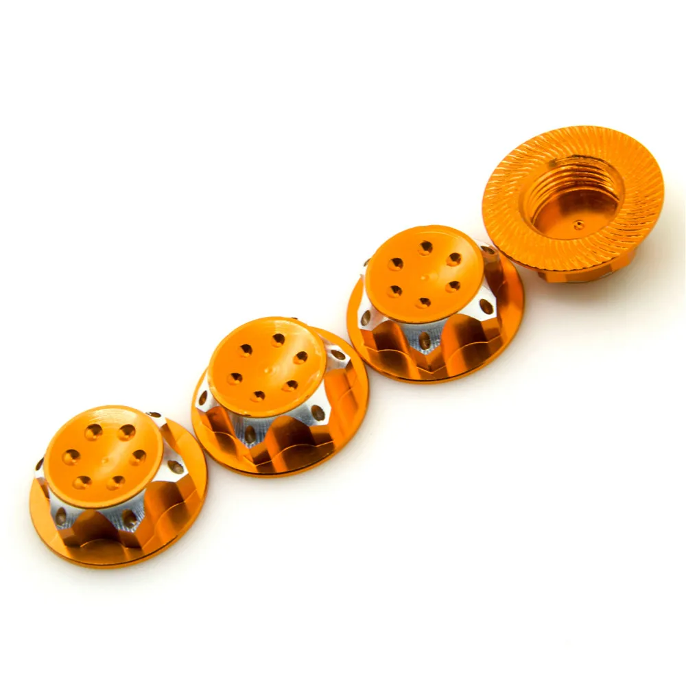 

4Pcs/Set Aluminum Nylon Hex Lock Self-Lock Nuts for 1/8 RC Crawler Car Parts