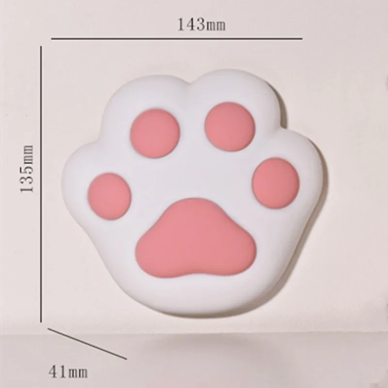 

Cute Cat Paw Silicone Night Light Usb Rechargeable Magnetic Wall Lamp Children's Gift Bedroom Bedside With Sleeping Lamp Selling