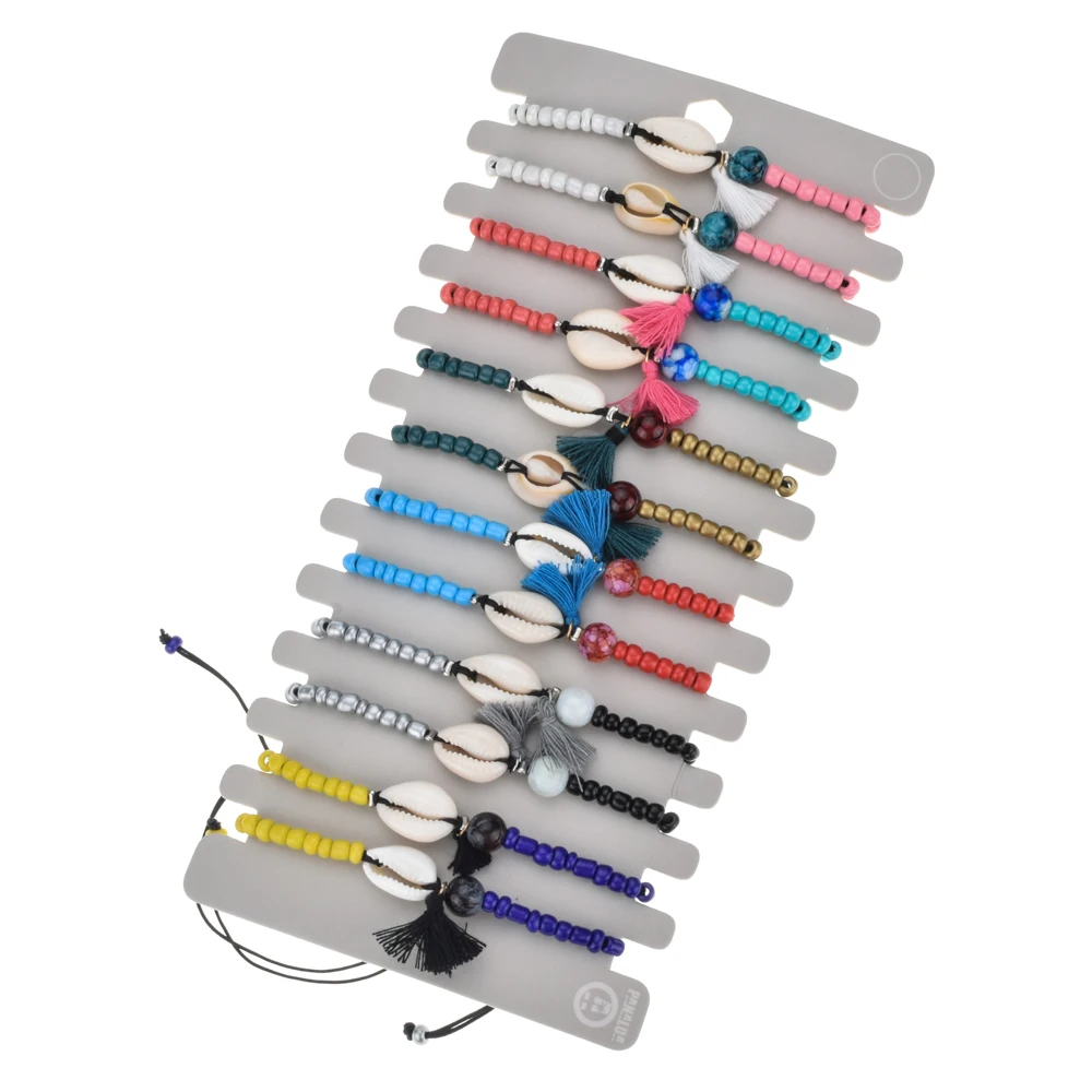 Богемные женские 12 шт./компл. из натурального камня в виде ракушки очаровательные