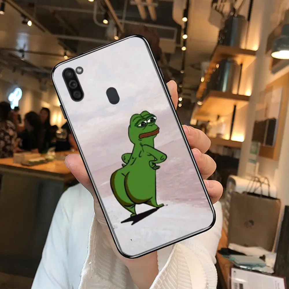 

Frog Famous Mobile Phone Case Hull For Samsung Galaxy M 10 20 21 31 30 60S 31S Black Shell Art Cell Cover TPU