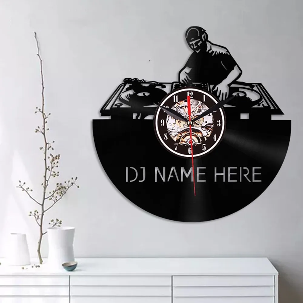 3D Ретро Настенные часы Timelike Cd Виниловая пластинка настенные современный дизайн