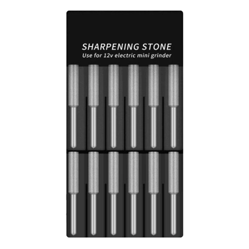 

4/ 4.8/ 5.5mm Diamond Saw Sharpener Chain Saw File Golden/Silver 12 Pc Golden/Silver Diamond Saw Sharpener