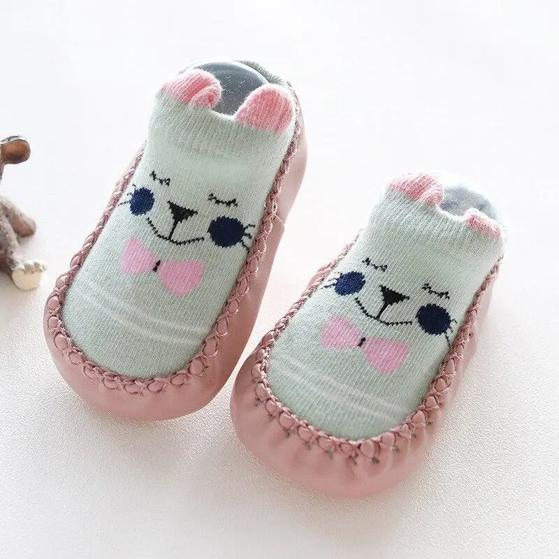 

Baby Shoes Thickening Socks Autumn Winter Children Infant Cartoon Socks Kids Floor Socks Leather Non-Slip Socks Baby Gift