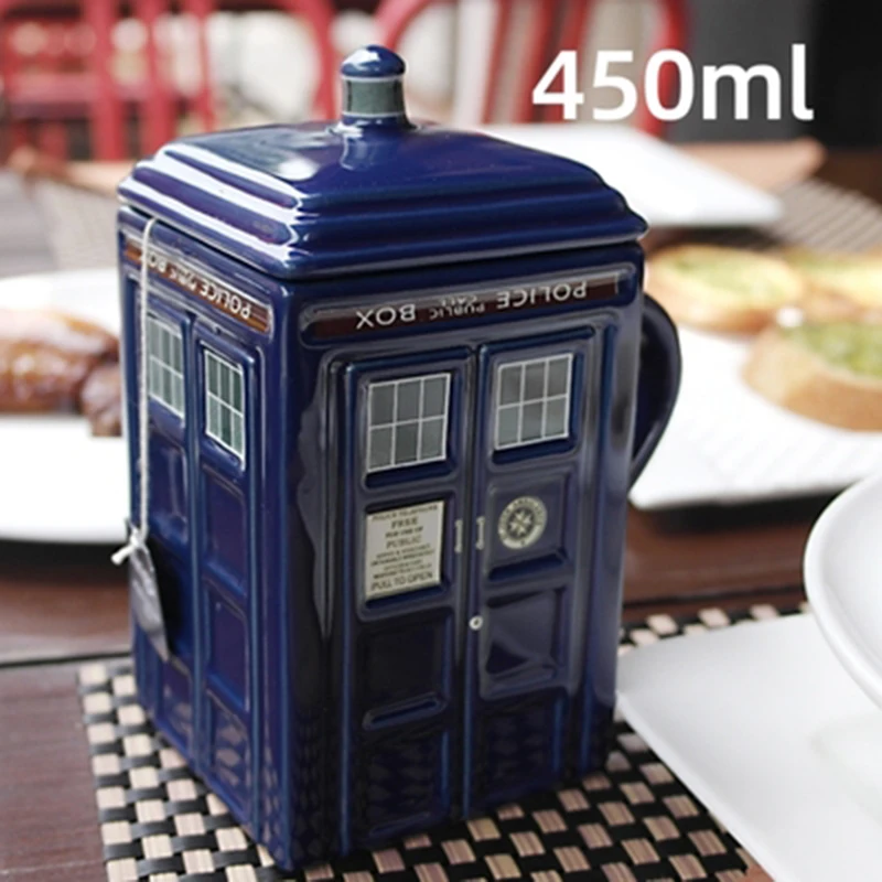 Новая полицейская коробка Doctor Who Tardis кофейная кружка керамическая чашка с