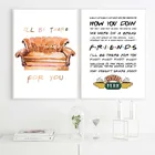 Друзья, ТВ-шоу, плакат, цитаты, холст, художественная живопись, печать, центральный Перк, плакат, настенные картины, декор для общежития, спальни, без рамки