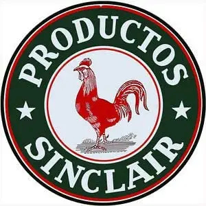 

Productos Sinclair Motor Oil Sign Round Metal Tin Sign Suitable for Home and Kitchen Bar Cafe Garage Wall Decor Retro Vintage