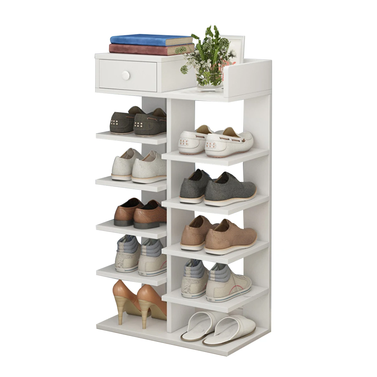 

Vertical Wooden Shoe Rack Behind Door Shoes Storage Shelf Space Saving Shoe Organizer Rack Home Hallway Furniture Shoe Cabinet