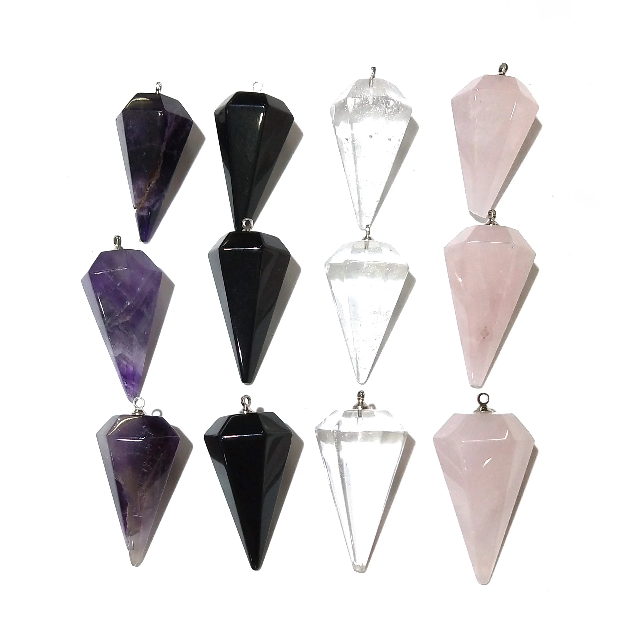 Подвеска из натурального камня геометрической формы модные ювелирные украшения