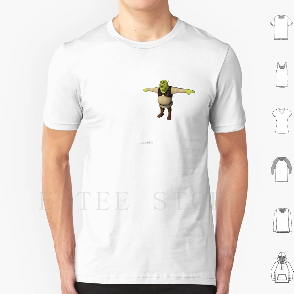 

Shrek T-Pose T Shirt Print Cotton Shrek Funny Shrek Funny T Pose