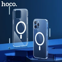 hoco magnectic case for iphone 11 12 13 pro max 12 13 mini case for magnetic wireless charging shockproof protection tpu case