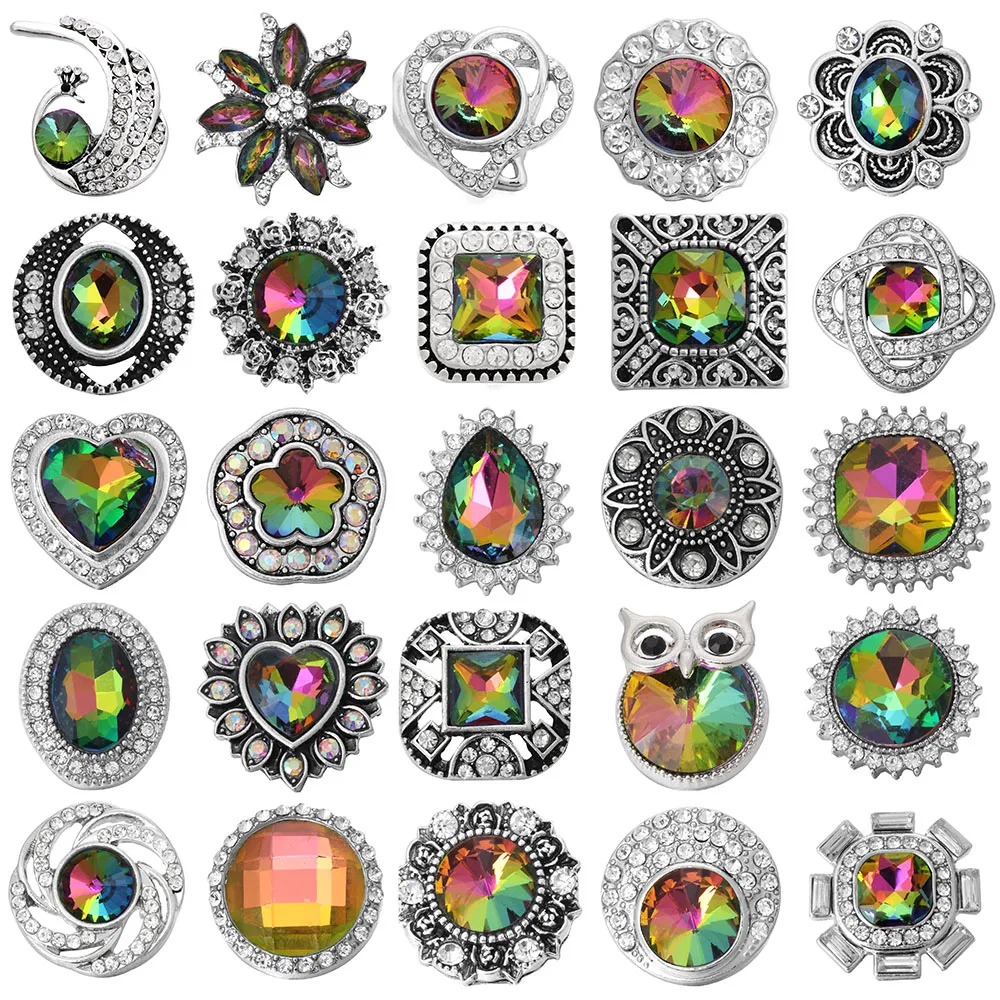 6 шт./лот новые кнопки ювелирные изделия браслеты Очаровательные металлические