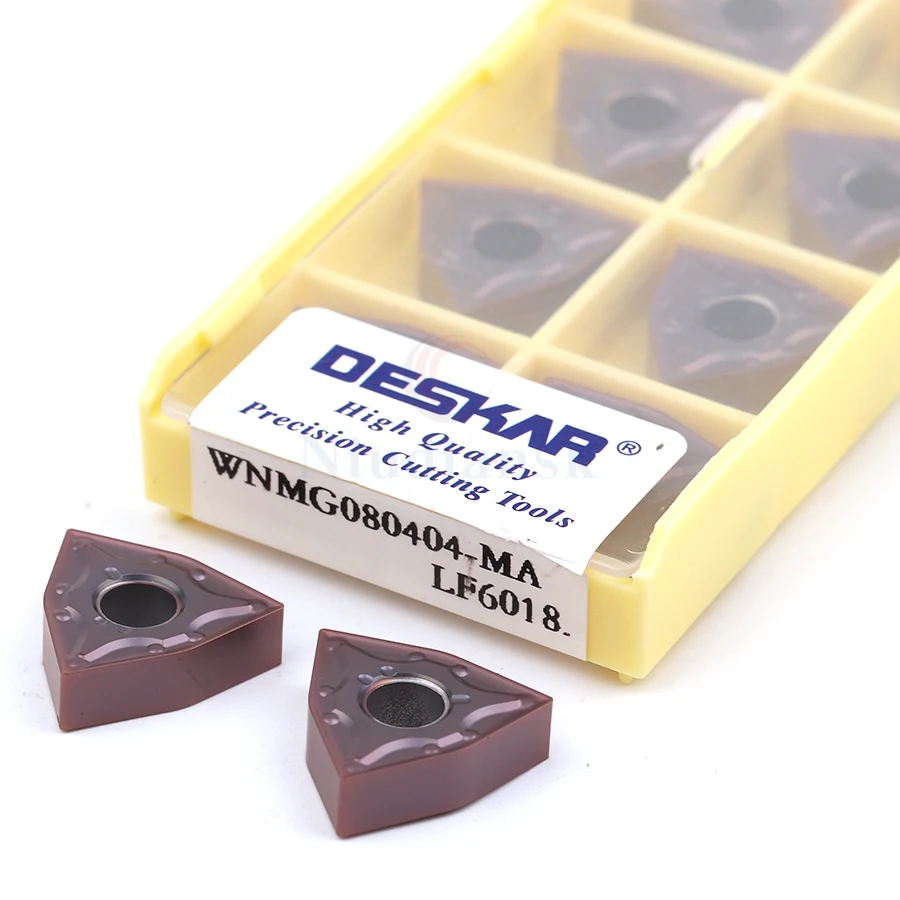 

WNMG080404-MA WNMG080408-MA LF6018 External turning tools Hard alloy CNC Lathe Turning Inserts For stainless steel and cast iron