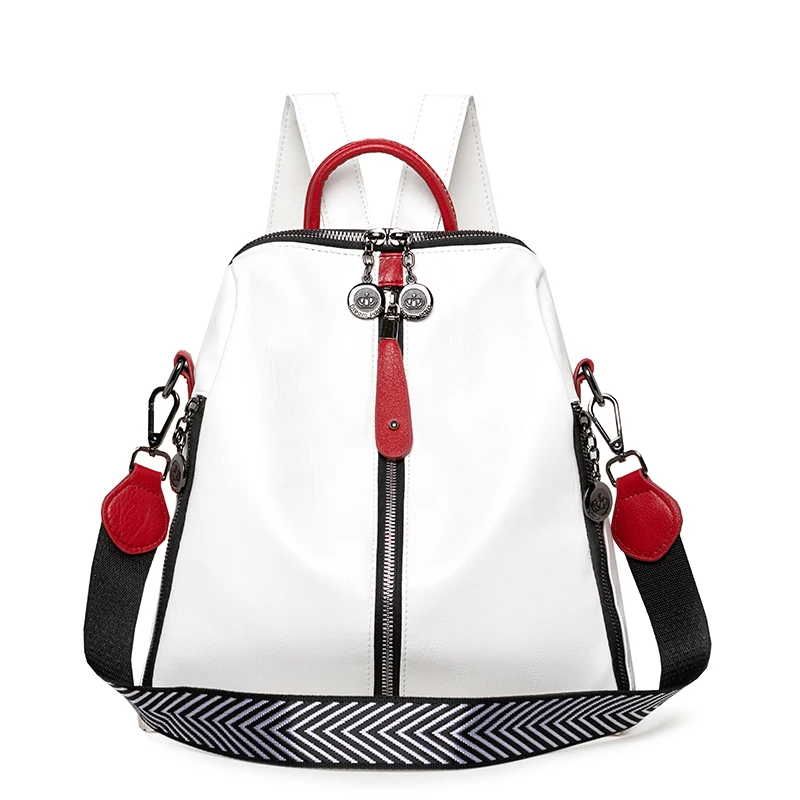 Модные новые женские рюкзаки, женский рюкзак контрастных цветов, дизайнерские школьные сумки с защитой от кражи, вместительные дорожные рю...