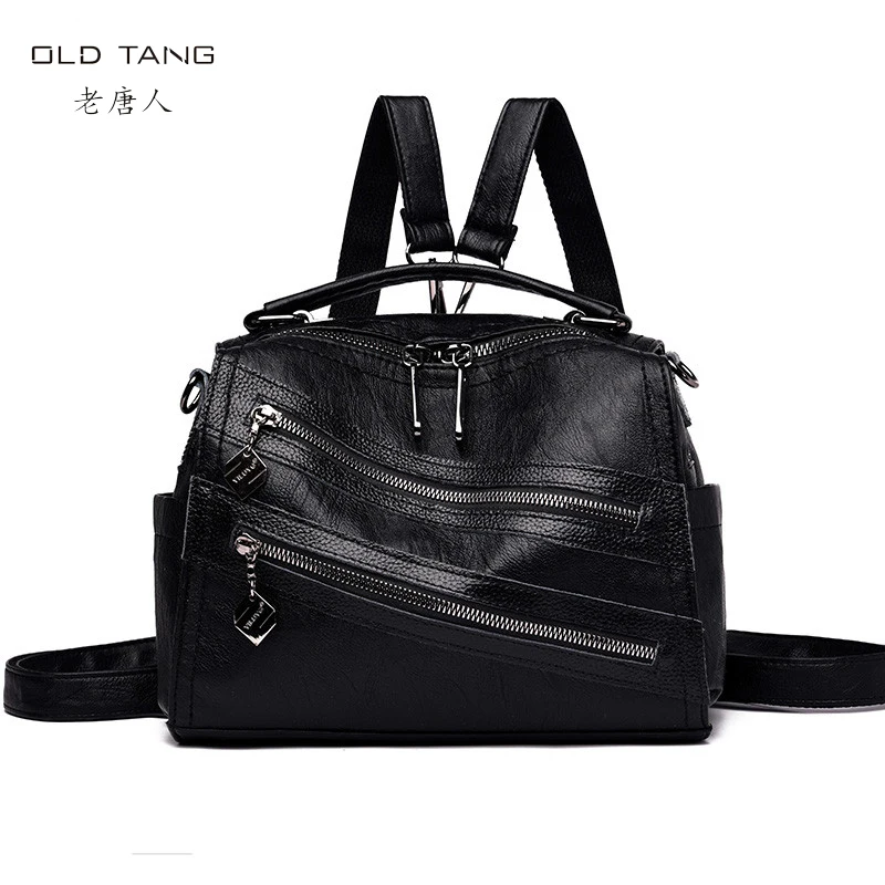 Женские кожаные сумки через плечо OLD TANG дизайнерские на 2019|Сумки с ручками| |