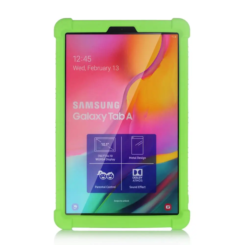 Мягкий силиконовый резиновый чехол с подставкой для Samsung Galaxy Tab A 10 1 2019 T510 T515 SM-T510
