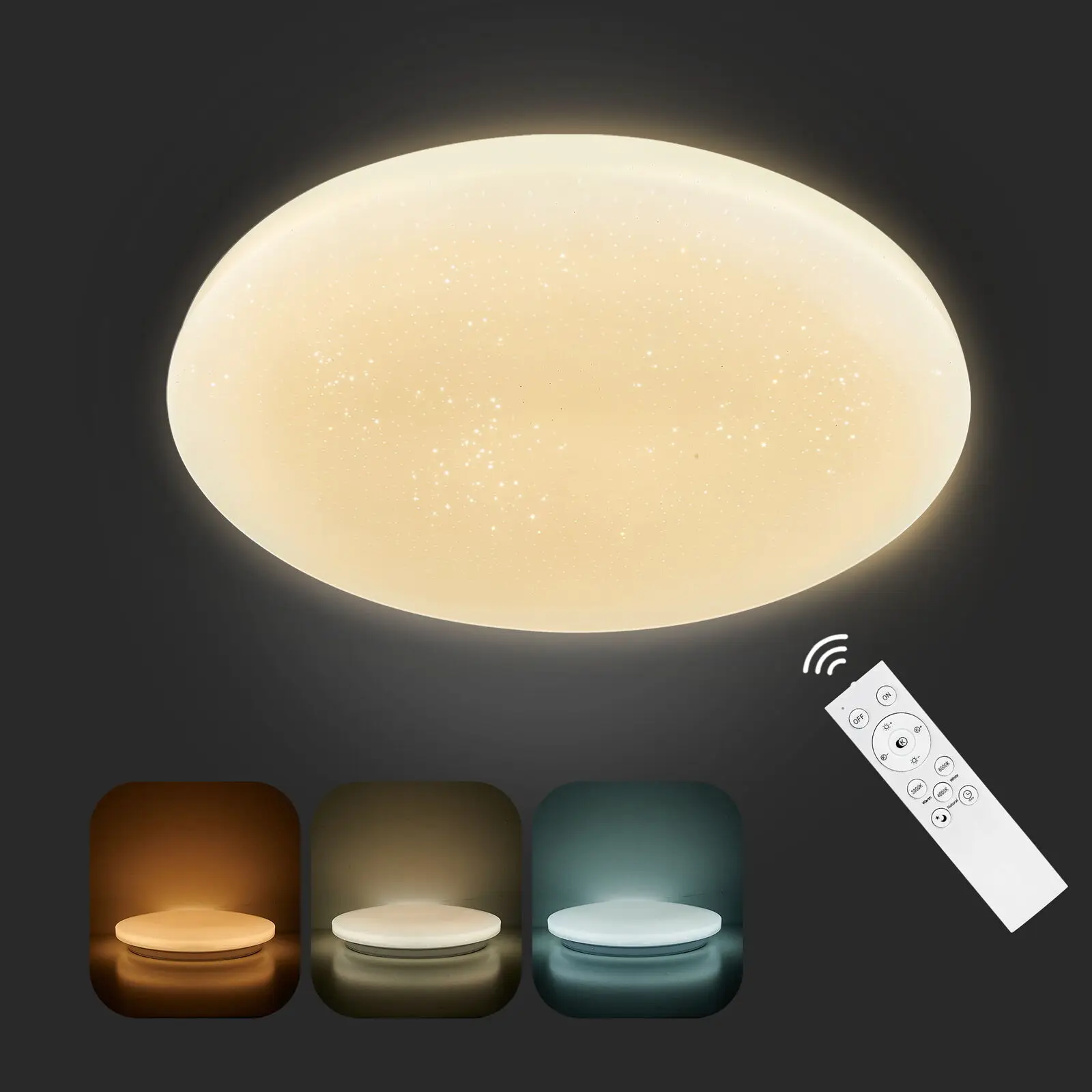 

LED Ceiling Lights for Room 24W LED Fixtures Ceiling Lamps Dimmable for Living Room Lighting Kitchen Home Decor