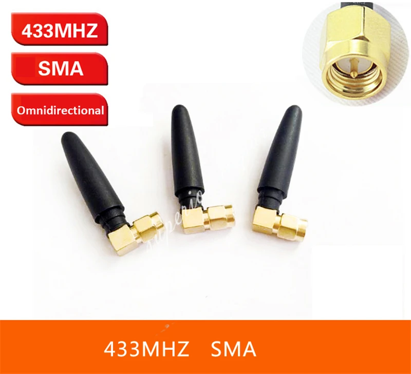 433 МГц SMA внутренняя игла всенаправленная антенна 5 см маленький кабель IPEX для