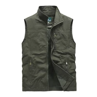 summer men military waistcoat multi pockets vest sleeveless jacket large plus size 6xl male travel coat army tactical clothing