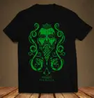 Футболка унисекс для молодых взрослых с зелёным логотипом Assasins Creed Valhalla