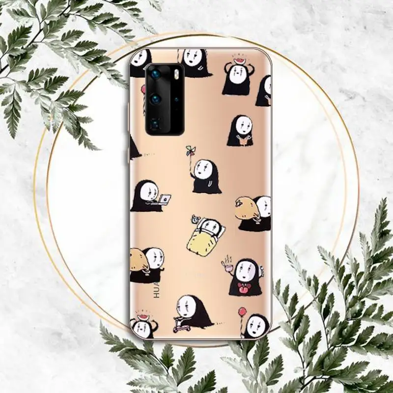 

Cute Totoro Spirited Away Ghibli Miyazaki Phone Case Transparent for Huawei P honor 8 10i 20 30 40 smart 2019