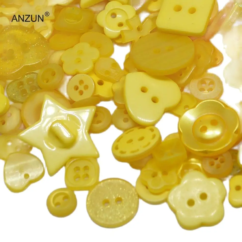 50 г Смешанные пуговицы Fashion кнопки для рукоделия и DIY Button весенние цвета
