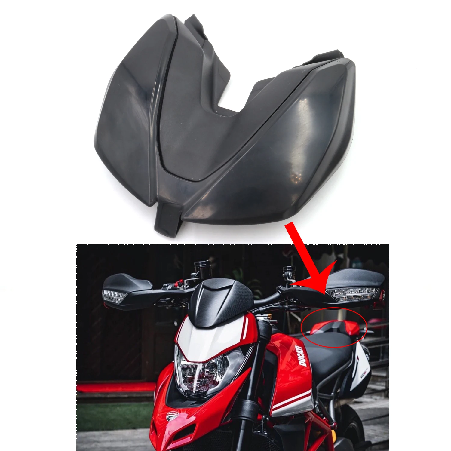 

Motorcycle Unpainted Rear Tail Cover Panel Fairing For DUCATI Hyperstrada 950 2019 2020