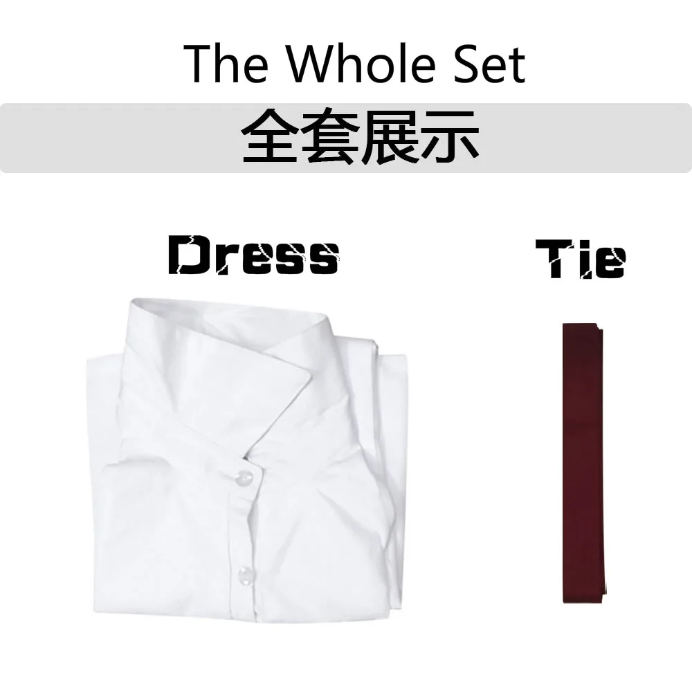 Anime The Seven Deadly Sins Wrath of the Gods Elizabeth Liones Cosplay Costume Women White Sleeveless Dress For Halloween Party |