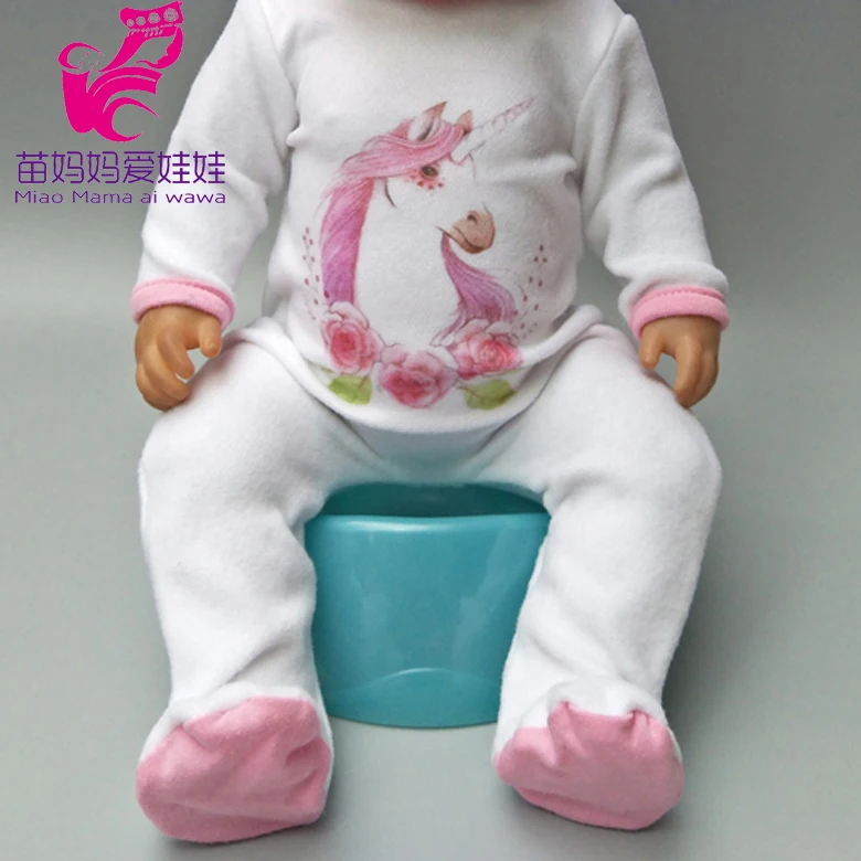 Кукольной одежды штаны комбинезон Фламинго одежда для Reborn Baby Doll комплекты детей - Фото №1