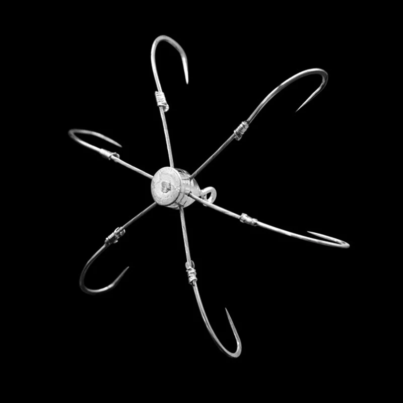 Якорный крючок 6 когтей свинцовый/медный краб-крючок стальной взрывной свинцовая